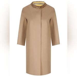 ERMANNO SCERVINO  Cotton raincoat in beige color size 40it